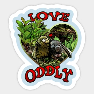 Love Oddly Sticker